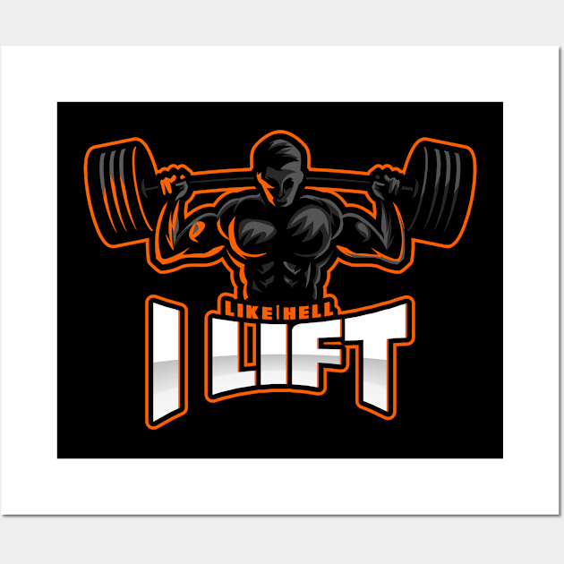 Lifting heavy weights like hell Wall Art by Houseofwinning